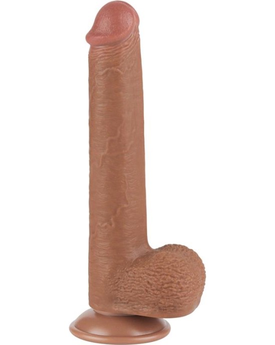 Lovetoy Dildo Sliding Skin 9 Brown