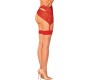 Obsessive Garter & Stockings OBSESSIVE - S814 ZEKAS RED S/M