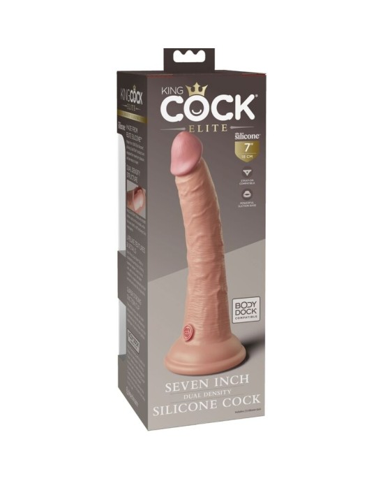 King Cock ELITE - REĀLISTS SILIKONA DILDO 17,8 CM