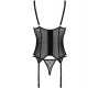 Passion Woman Corsets PASSION - MARINA CORSET & THONG BLACK S/M