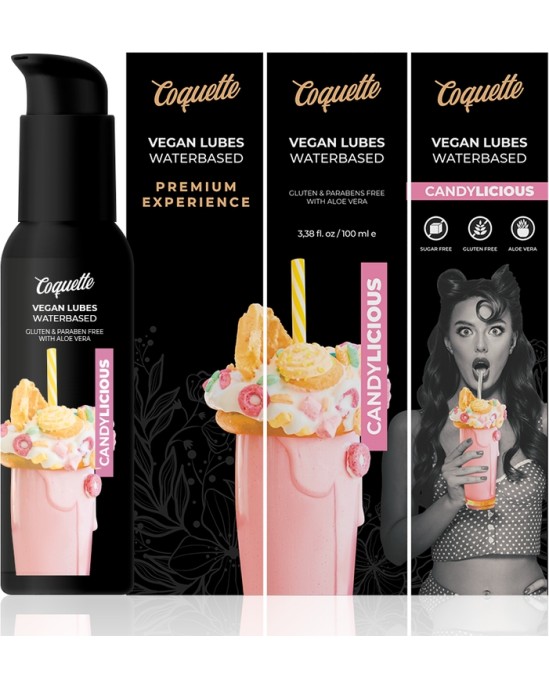 Coquette Cosmetics COQUETTE CHIC DESIRE - PREMIUM EXPERIENCE CANDYLICIOUS VEGAN LUBRIKANTS 100ml