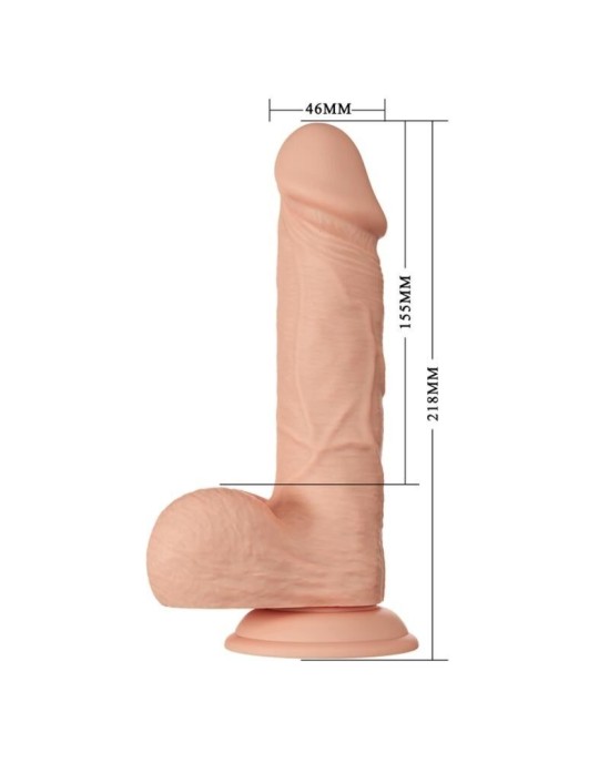 Baile Dildos SKAISTS SATIKSME BAHAMUT REĀLISTS UN ELASTĪGS DILDO 21,8 CM — MĪSTA