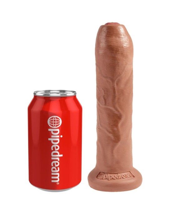 King Cock UNCUT REALISTIC PENIS 17.8 CM CARAMEL