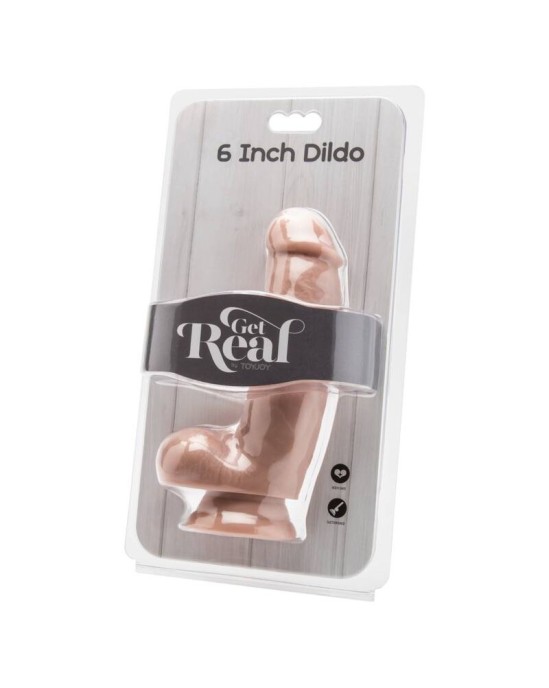 Get Real DILDO 12 CM WITH BALLS SKIN