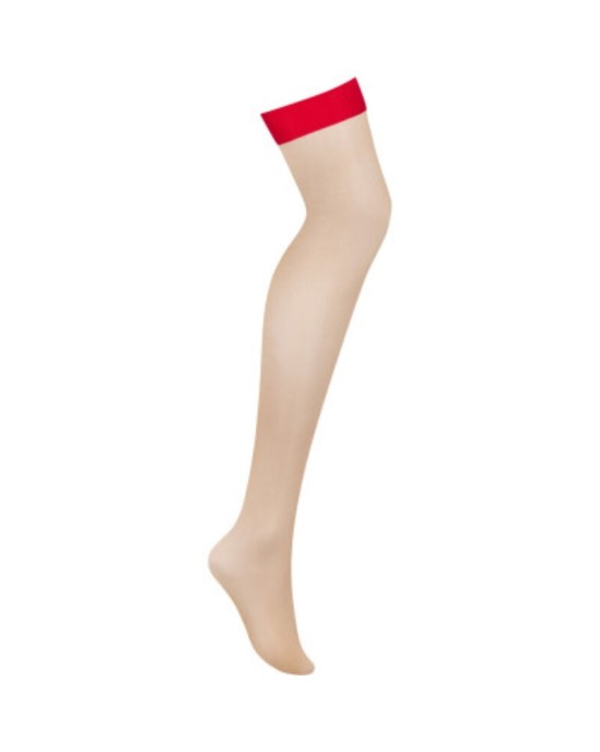 Obsessive Garter & Stockings OBSESSIVE - S814 ZEKAS RED S/M