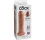 King Cock UNCUT REALISTIC PENIS 17.8 CM CARAMEL