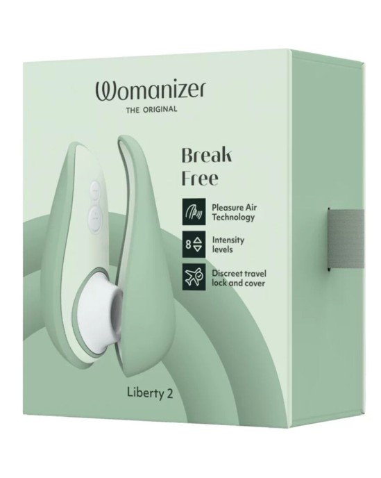 Womanizer LIBERTY 2 CLITORIS STIMULATOR & SUCKER LIGHT GREEN