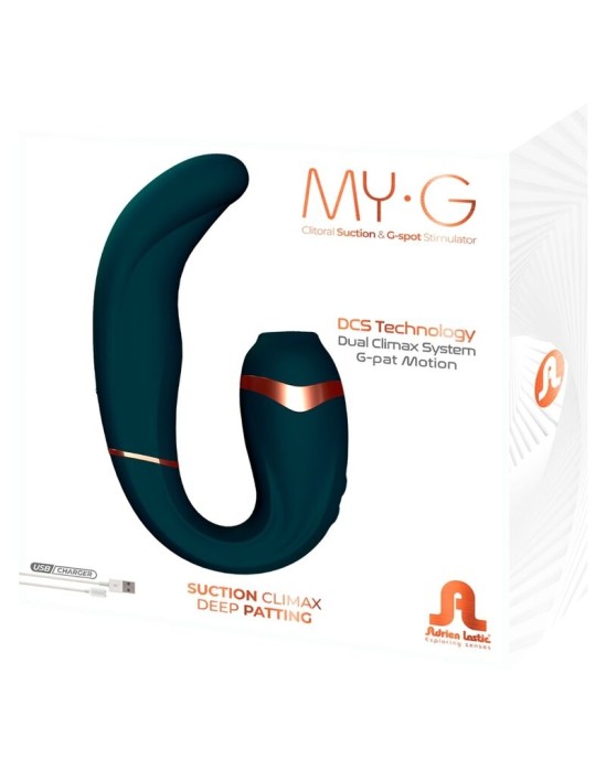 Adrien Lastic MY·G CLITORIS SUCKER AND G-SPOT STIMULATOR DARK GREEN