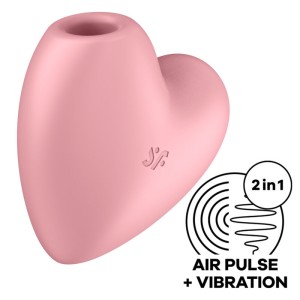 Satisfyer Air Pulse SATISFYER CUTIE HEART AIR PULSE STIMULĀTORS UN VIBRATORS — ROZĀ