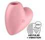 Satisfyer Air Pulse SATISFYER CUTIE HEART AIR PULSE STIMULATOR & VIBRATOR - PINK