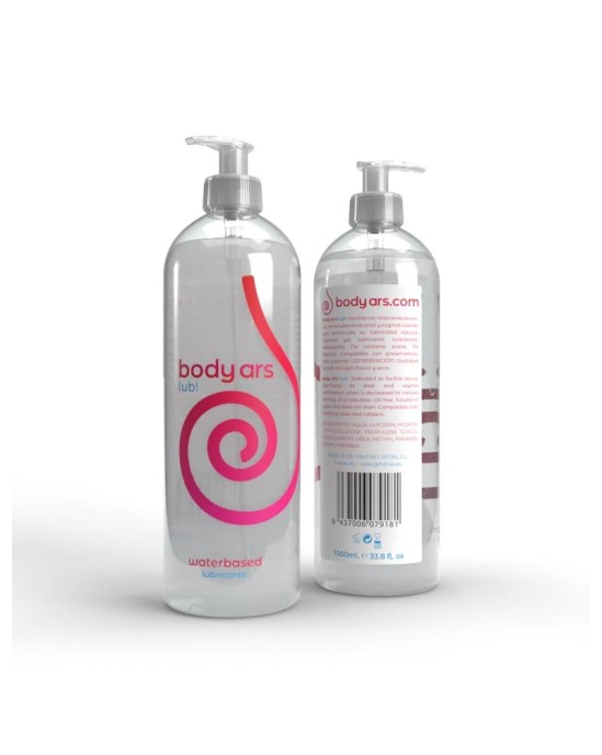 Body Ars Water Base Lubricant Gel Natural Dispenser 1000 ml