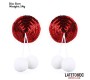 Latetobed Bdsm Line Nipple Pasties with Red Sequin Pom-Pom