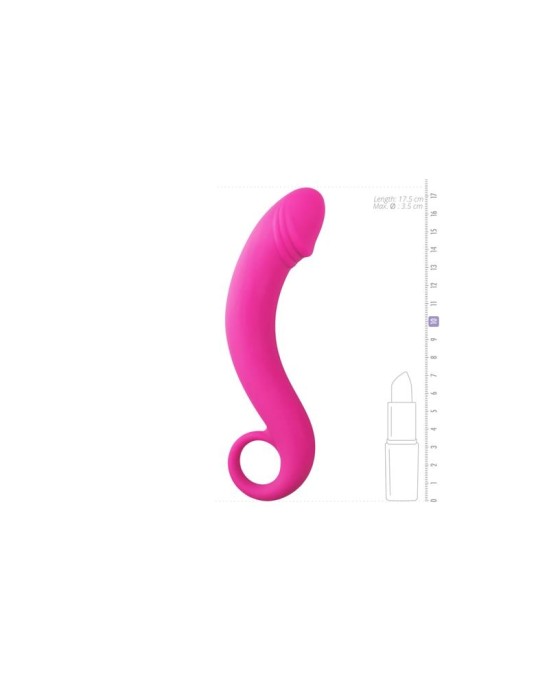 Easytoys Pink Silicone Dildo - Prostate