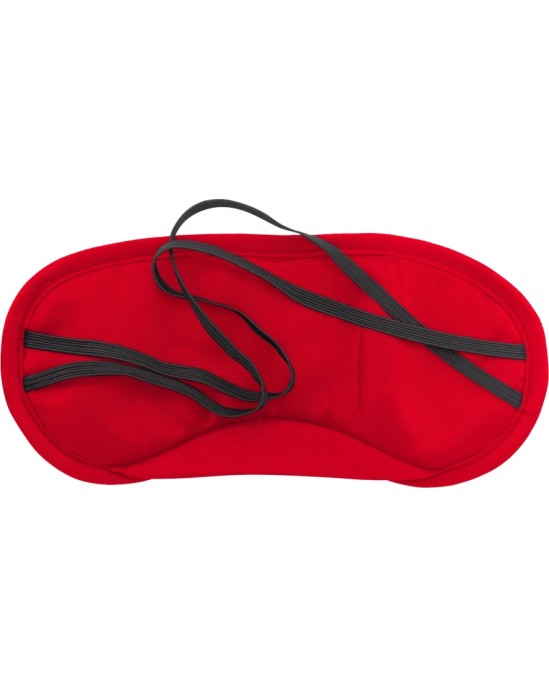 Crushious 2 SATIN BLINDFOLDS BLACK & RED