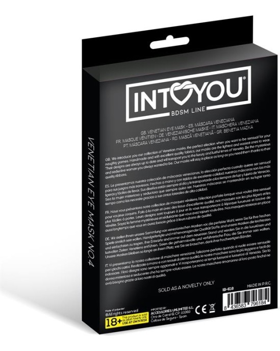Intoyou Bdsm Line Fellicia Venēcijas acu maska Nr.4