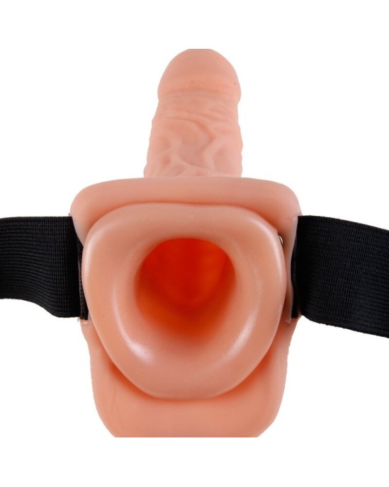 Fetish Fantasy Series ADJUSTABLE HARNESS REMOTE CONTROL REALISTIC PENIS WITH TESTICLES 17.8 CM