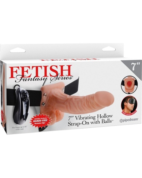 Fetish Fantasy Series ADJUSTABLE HARNESS REMOTE CONTROL REALISTIC PENIS WITH TESTICLES 17.8 CM