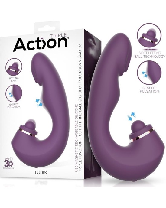 Action Turis Soft Hitting Ball with G-Spot Pulsation and Vibration