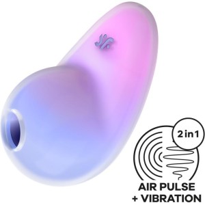 Satisfyer Pixie Dust Clitoris Sucker ar vibrācijas violetu/rozā krāsu