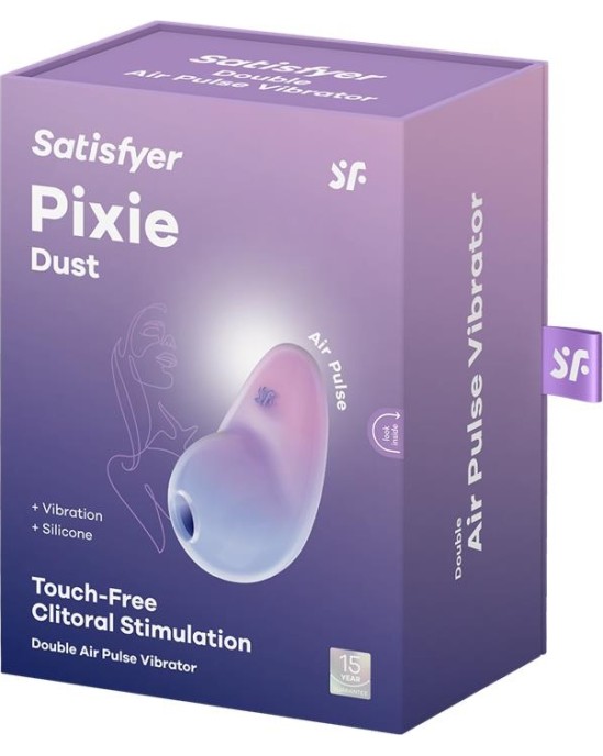 Satisfyer Присоска для клитора Pixie Dust с вибрацией, фиолетовый/розовый