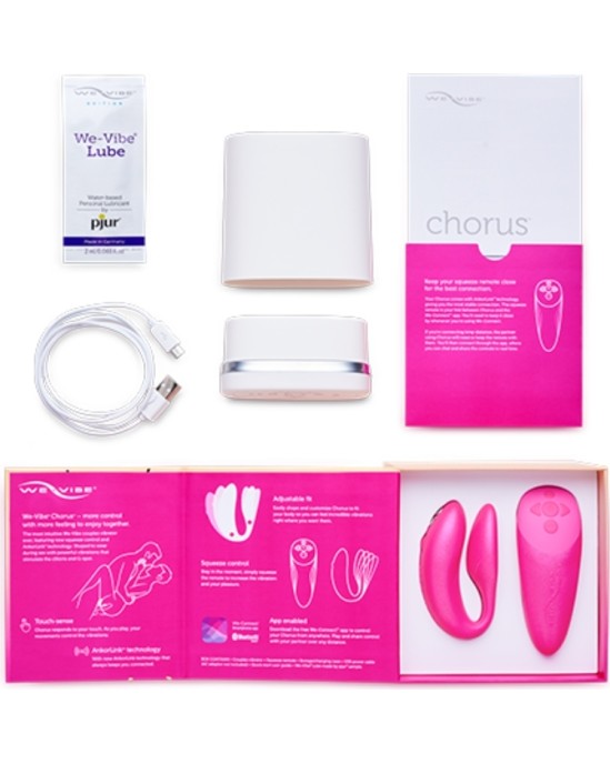 We-Vibe KORA VIBRATORS PĀRIEM AR SQUEEZE CONTROL PINK