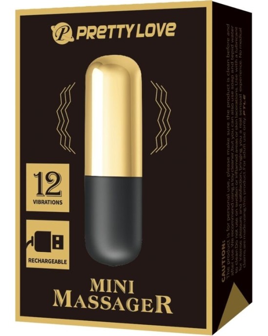 Pretty Love Bottom PRETTY LOVE - GOLDEN RECHARGEABLE BULLET VIBRATOR