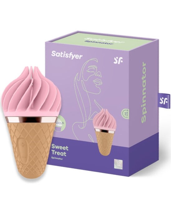 Satisfyer Spinnator SATISFYER - СПИННАТОР SWEET TREAT КОРИЧНЕВЫЙ И РОЗОВЫЙ
