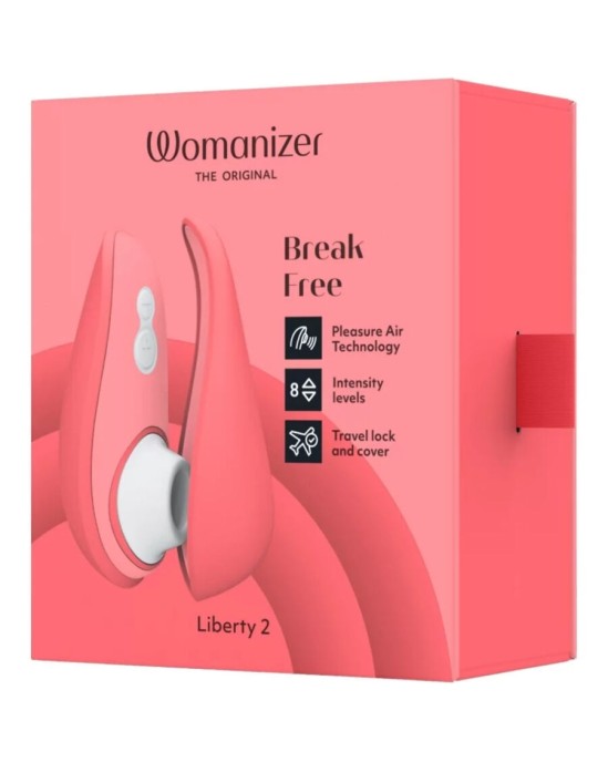 Womanizer LIBERTY 2 СТИМУЛЯТОР КЛИТОРА И ПРИОСКА РОЗОВАЯ