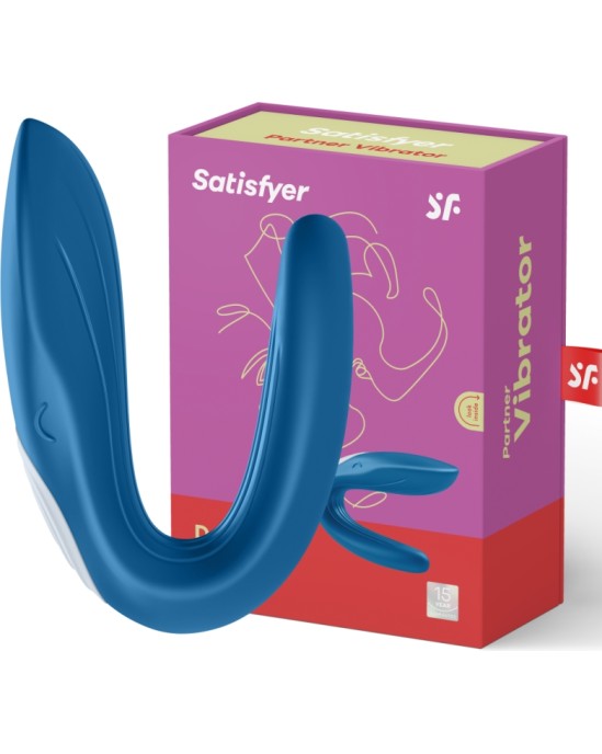 Satisfyer Partner PARTNERA ROTAĻLIETAS VAĻU VIBRATORS, KAS STIMULĒ Abus PARTNERUS 2020. GADA IZDEVUMS