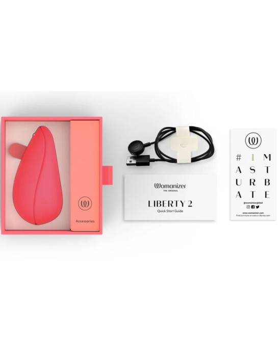 Womanizer LIBERTY 2 CLITORIS STIMULATOR & SUCKER PINK