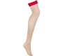 Obsessive Garter & Stockings OBSESSIVE - S814 ZEKAS RED L/XL