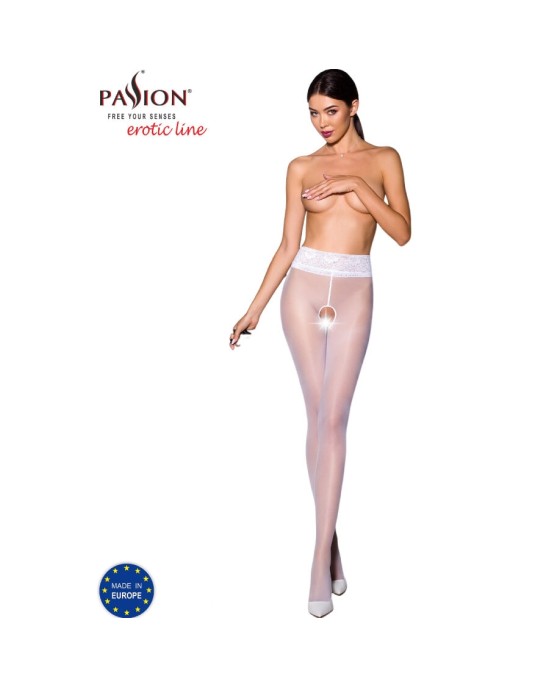 Passion Woman Garter & Stock PASSION — TIOPEN 008 STOCKING WHITE 1/2 (30 DEN)