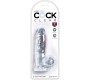 King Cock CLEAR - REALISTIC PENIS WITH BALLS 10.1 CM TRANSPARENT