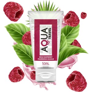 Aqua Travel WILD RASPBERRY FLAVOUR WATERBASED LUBRICANT - 50 ML