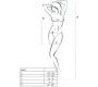 Passion Woman Bodystockings PASSION WOMAN BS027 BODYSTOCKING WHITE DRESS STYLE ONE SIZE