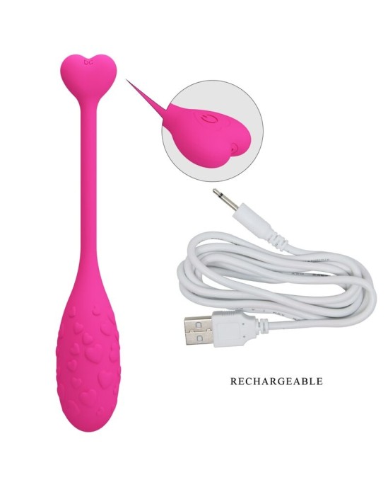 Pretty Love Smart PRETTY LOVE - APP CONTROLLED PINK FISHER VIBRATING EGG