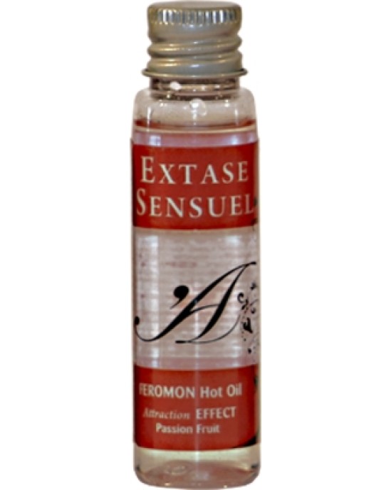 Extase Sensual HEAT EFFECT MASSAGE OIL WITH PASSION FRUIT PHEROMONES TRAVEL 35 ML