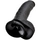 King Cock 9" COCK BLACK WITH BALLS 22.9 CM