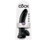 King Cock 9" COCK BLACK WITH BALLS 22.9 CM