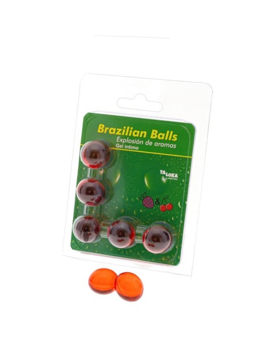 Brazilian Balls Set 5 Strawberry and Cherry Flavor