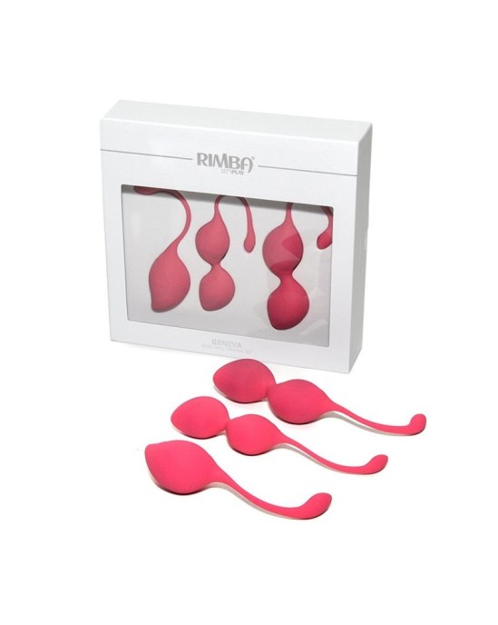 Rimba Toys Kegel Balls treniņu komplekts Ženēvas rozā