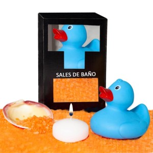 Diverty Sex Komplekts Vannas sāļi Aroma Mango, Duck, Candle and Shell 150 gr