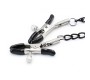 Intoyou Black Shadow O Ring Gag un Nipple Clamps Vegan Leather