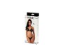 Amorable Rimba Open Bikini and Thong Black One Size