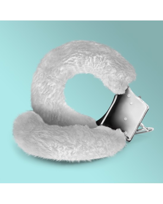 Crushious LOVE CUFFS FURRY HANDCUFFS WHITE