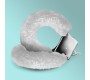 Crushious LOVE CUFFS FURRY HANDCUFFS WHITE