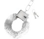 Crushious LOVE CUFFS FURRY HANDCUFFS WHITE