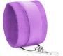 Crushious TOUGH LOVE VELCRO HANDCUFFS WITH EXTRA 40CM CHAIN PURPLE