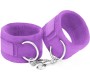 Crushious TOUGH LOVE VELCRO HANDCUFFS WITH EXTRA 40CM CHAIN PURPLE