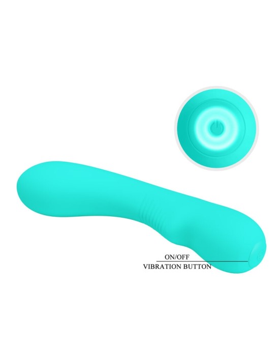 Pretty Love Smart PRETTY LOVE - PRESCOTT RECHARGEABLE VIBRATOR AQUA GREEN